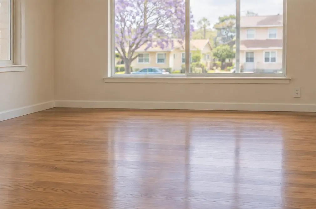 Illustration: a hardwood floor in a typical Castle Park and Montgomery home