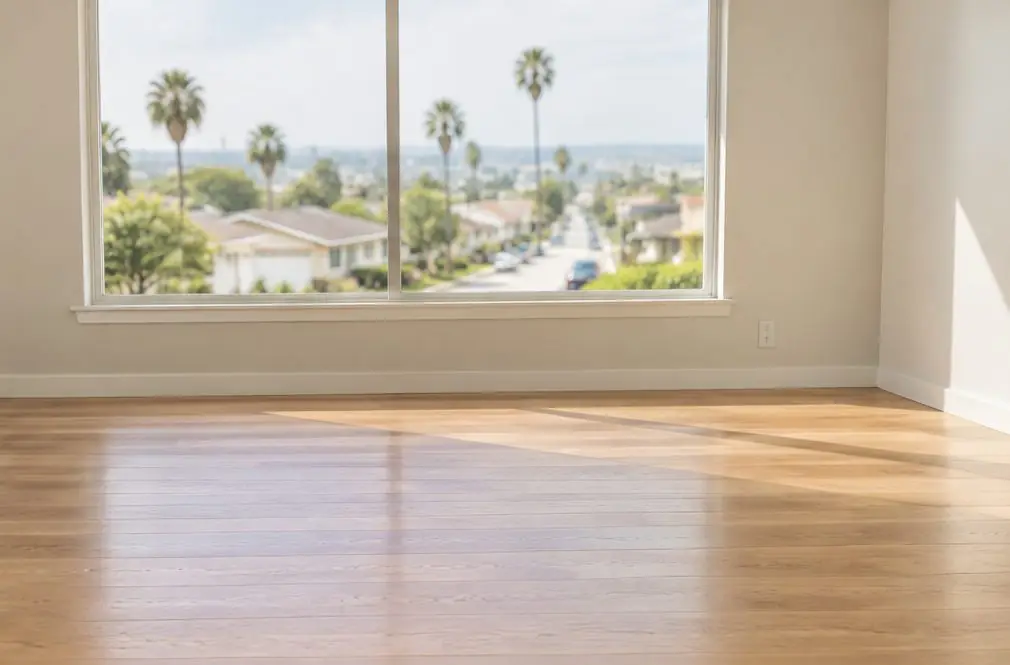 Illustration: a hardwood floor in a typical Hilltop and Northwest Chula Vista home